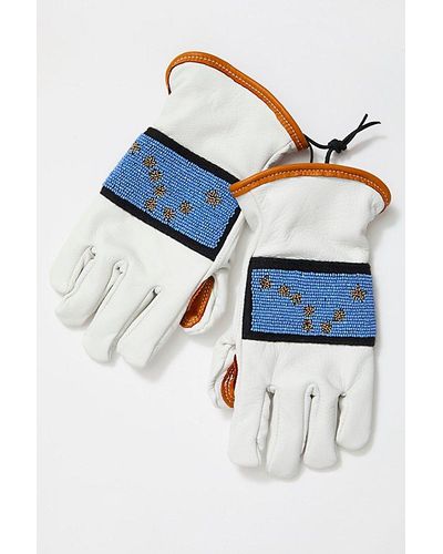 Astis Willow Ptarmigan Leather Gloves - Blue