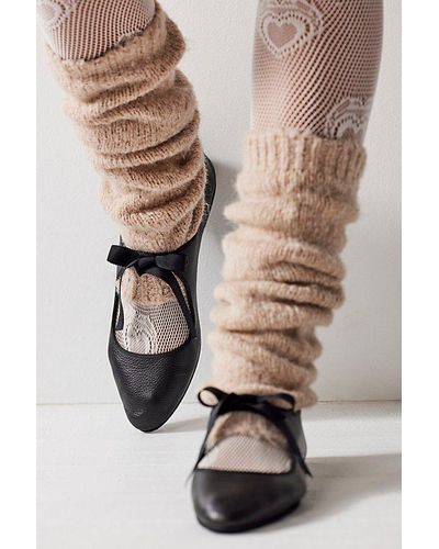 INTENTIONALLY ______ Baby Bo Ballet Flats By At Free People, Black, Us 9 - Natural