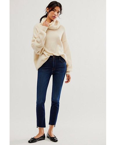 Mother The Mid-rise Dazzler Ankle Jeans - Blue