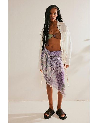 Spell Sienna Travel Scarf At Free People In Lilac - Purple