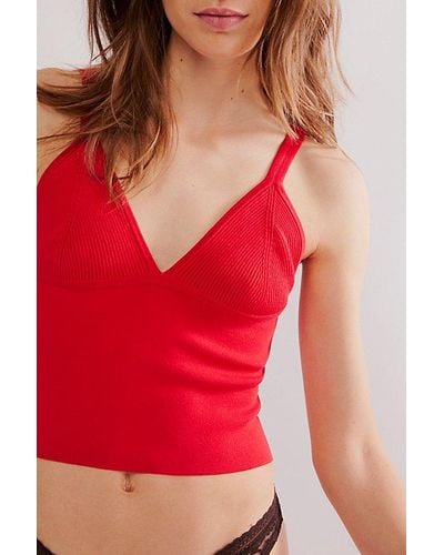 Intimately By Free People Teagan Swit Cami - Red