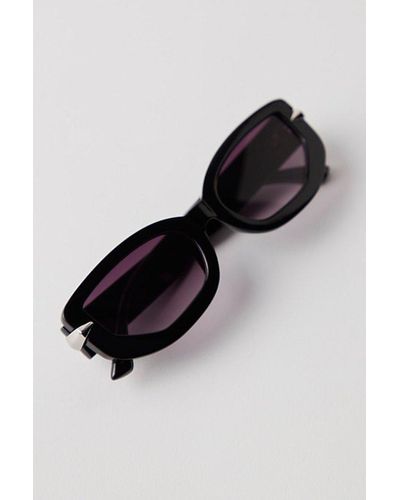 Free People Lucia Recycled Oval Sunnies - Black