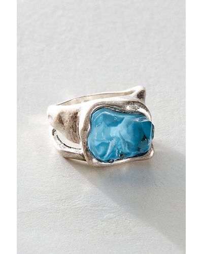 Free People Thursday Ring - Blue