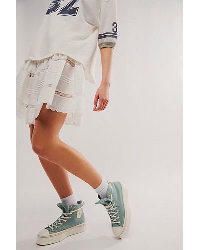 Free People Chuck Taylor All Star Modern Lift Stitch Sneakers - Multicolor
