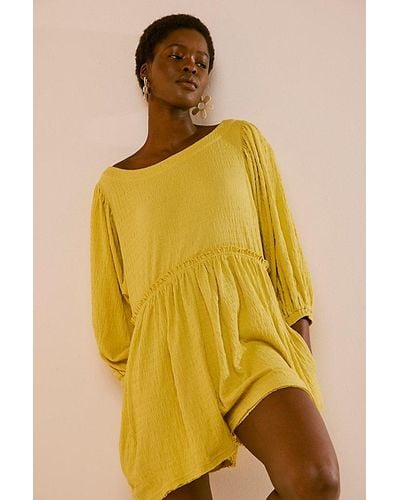 Free People Beyond Obsessed Romper - Yellow