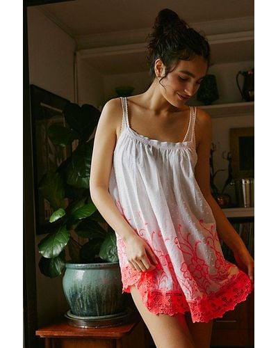 Free People Day Glow Shapeless Slip - Red