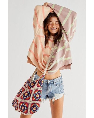 Free People Pull Rayé Uptown - White