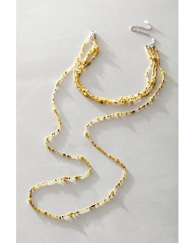 Free People Summer Dive Necklace - Yellow