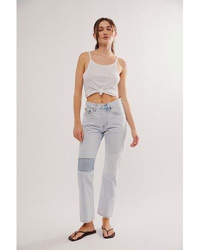 Levi's 501 Patchwork Jeans - White
