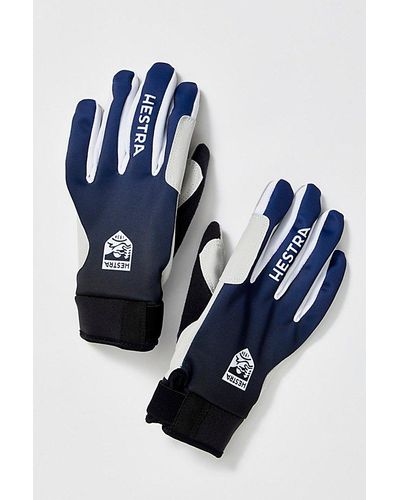 Free People Hestra Xc Pace Gloves - Blue