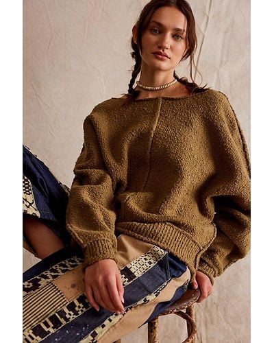 Free People Drifting Pullover - Brown