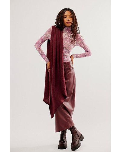 Free People Under It All Printed Mesh Bodysuit in Blue Lyst