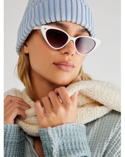 White Free People Sunglasses for Women Lyst White Free People Sunglasses for Women Lyst