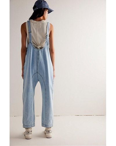 Free People High Roller Jumpsuit - Blue