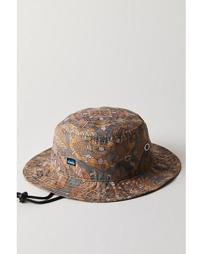 Kavu Printed Bucket Hat - Brown