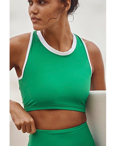 Salt Gypsy Crop Surf Top At Free People In Iguana, Size: Small - Green