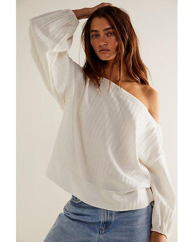 Free People Mara Top At Free People In Optic White, Size: Xs - Multicolor