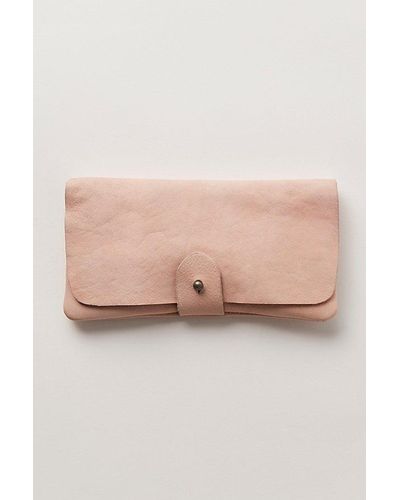 Free People Pulito Leather Wallet - Pink