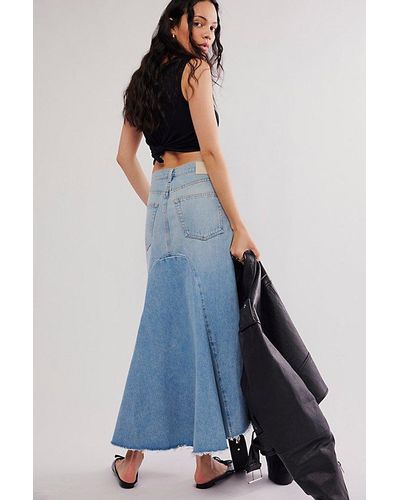 Citizens of Humanity Mina Reworked Skirt - Blue