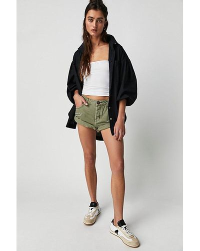 One Teaspoon Oneteapsoon Bandits Low-waist Denim Shorts - Black