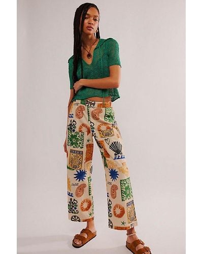 Free People Seaside Pull-on Trousers - Multicolour