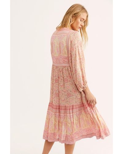 Free People Poinciana Gown By Spell And The Gypsy Collective - Pink