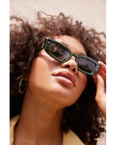 Free People Legend Studded Cateye Sunglasses - Black