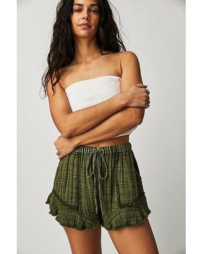 Free People Fp One Solona Shorts - Green