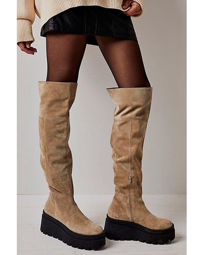 Free People London Calling Wedge Over-the-knee Boots - Multicolour