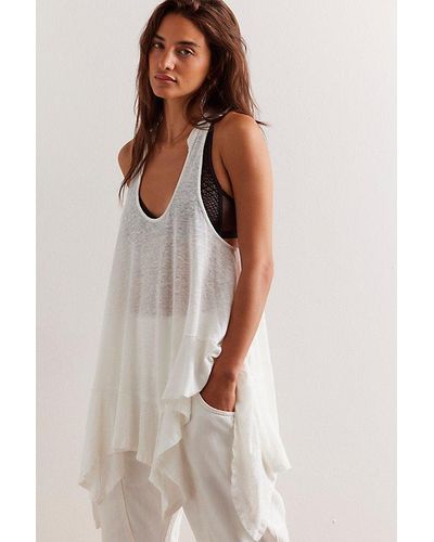 Free People Say You're In Love Tunic - White