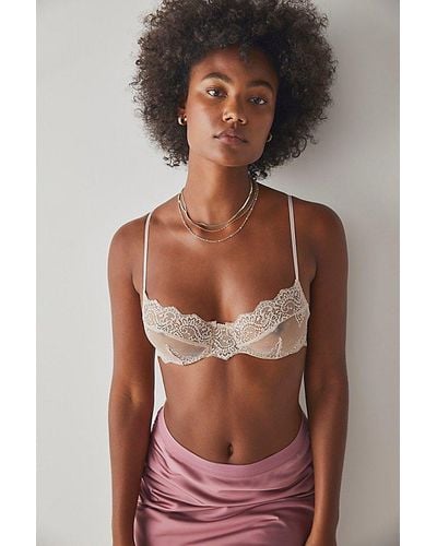 Only Hearts So Fine Lace Underwire Bra - Brown