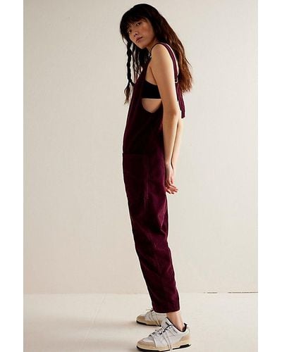 Free People We The Free High Roller Cord Jumpsuit - Multicolor