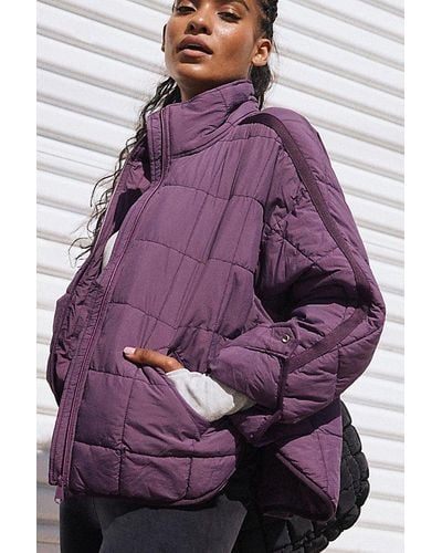 Fp Movement Pippa Packable Puffer Jacket - Purple