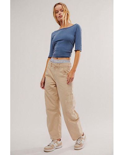 Citizens of Humanity Marcelle Low-Slung Cargo Pants - Blue