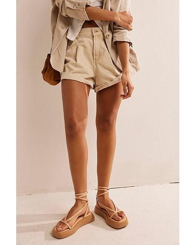 Free People We The Free Danni Shorts - Natural