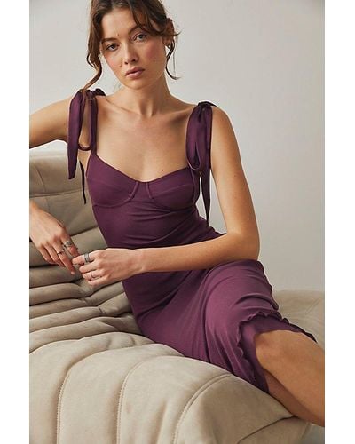 Intimately By Free People Got Glam Mesh Slip - Brown