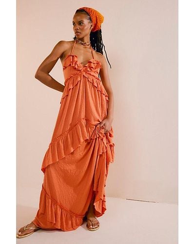 Free People Santa Luz Maxi - Orange