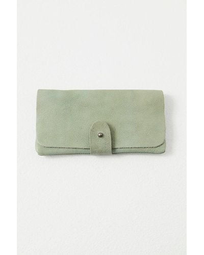 Free People Pulito Leather Wallet - Green
