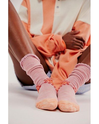 Free People Raggedy Ankle Socks - Pink