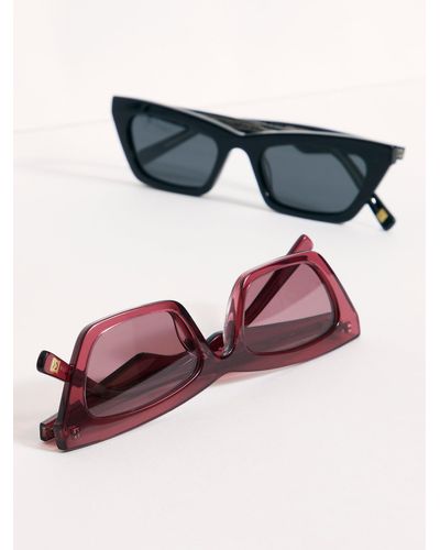 Free People Sea Siren Polarized Sunglasses At In Black