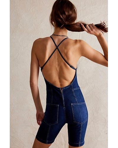 Free People We The Free Top Notch One-piece - Blue
