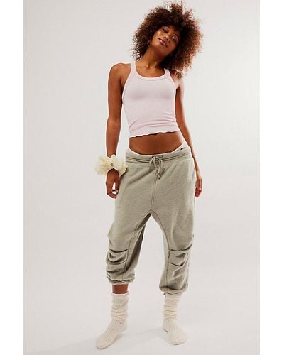 Free People Day Off Fleece Sweatpants - Natural
