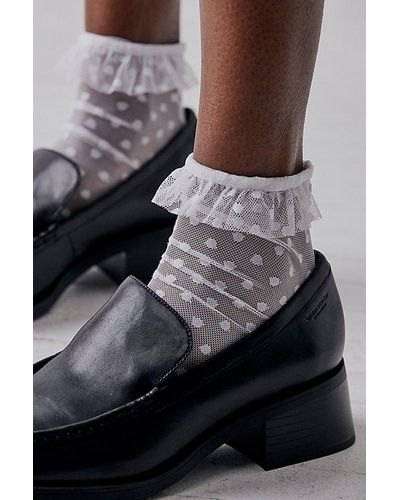 Only Hearts Ruffle Socks - Gray