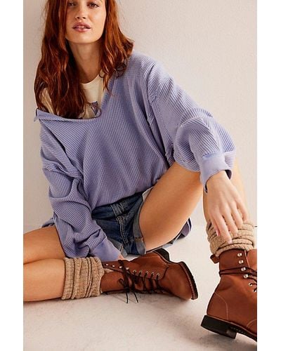 Free People We The Free Buttercup Thermal - Purple