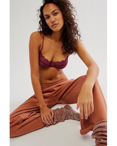 Only Hearts So Fine Lace Underwire Bra - Brown