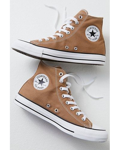 Free People Chuck Taylor All Star Hi Top Converse Sneakers - White
