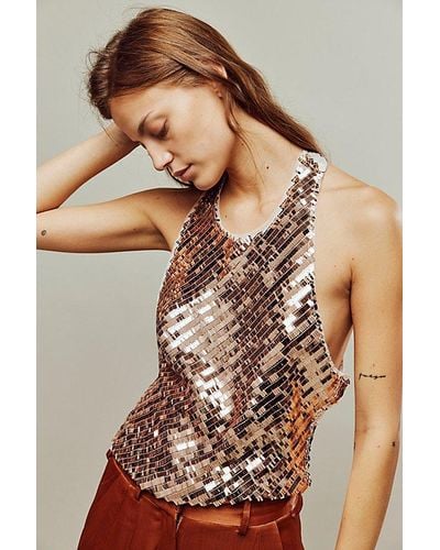 Intimately By Free People Disco Fever Cami - Brown