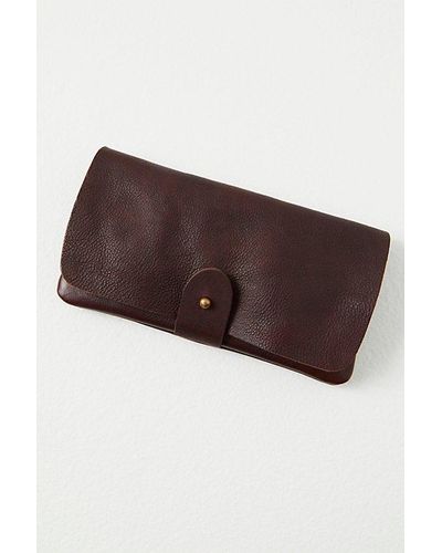 Free People Pulito Leather Wallet - Brown
