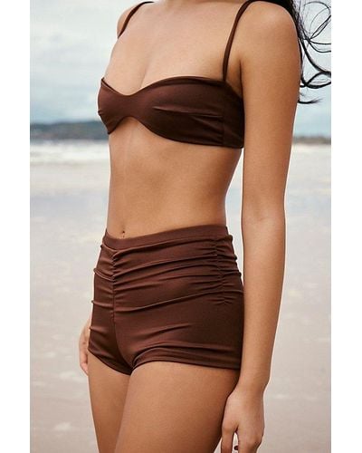 Belle The Label Clio Bikini Top At Free People In Chocolate, Size: Small - Brown