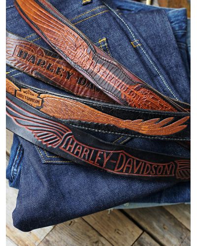 Free People Vintage Harley Davidson Belt - Multicolor
